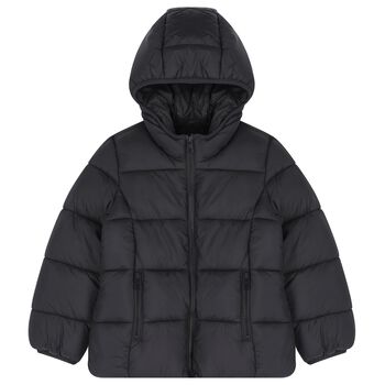 Girls Black Puffer Jacket