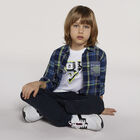 Boys White Logo T-Shirt, 1, hi-res