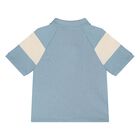 Younger Boys Blue Logo Polo Shirt, 2, hi-res