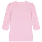 فستان بنات سويتشيرت بشعار ليلو وستيتش باللون الوردي, 1, hi-res