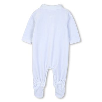 Baby Boys Blue Logo Babygrow