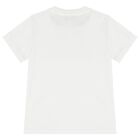 Girls White Logo T-Shirt, 1, hi-res