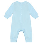 Baby Boys Blue Logo Babygrow, 1, hi-res
