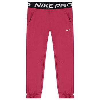 Girls Pink Logo Joggers