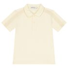 Boys Logo Yellow Polo Shirt, 2, hi-res