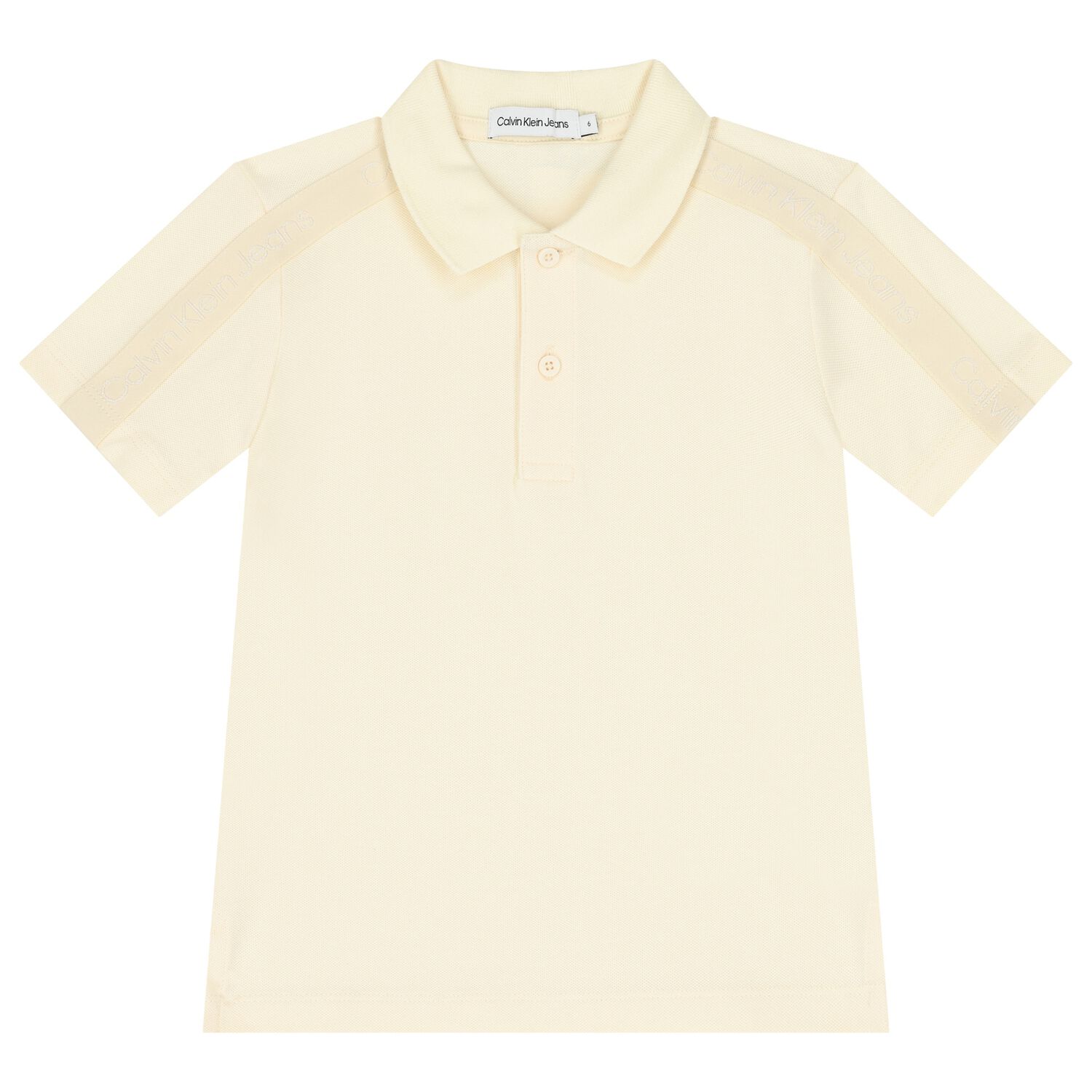 Boys Logo Yellow Polo Shirt, 2, hi-res image number null