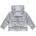 Girls Silver 2-in-1 Logo Padded Puffer Jacket, 1, hi-res