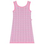 Girls Pink & Purple Crochet Dress, 1, hi-res