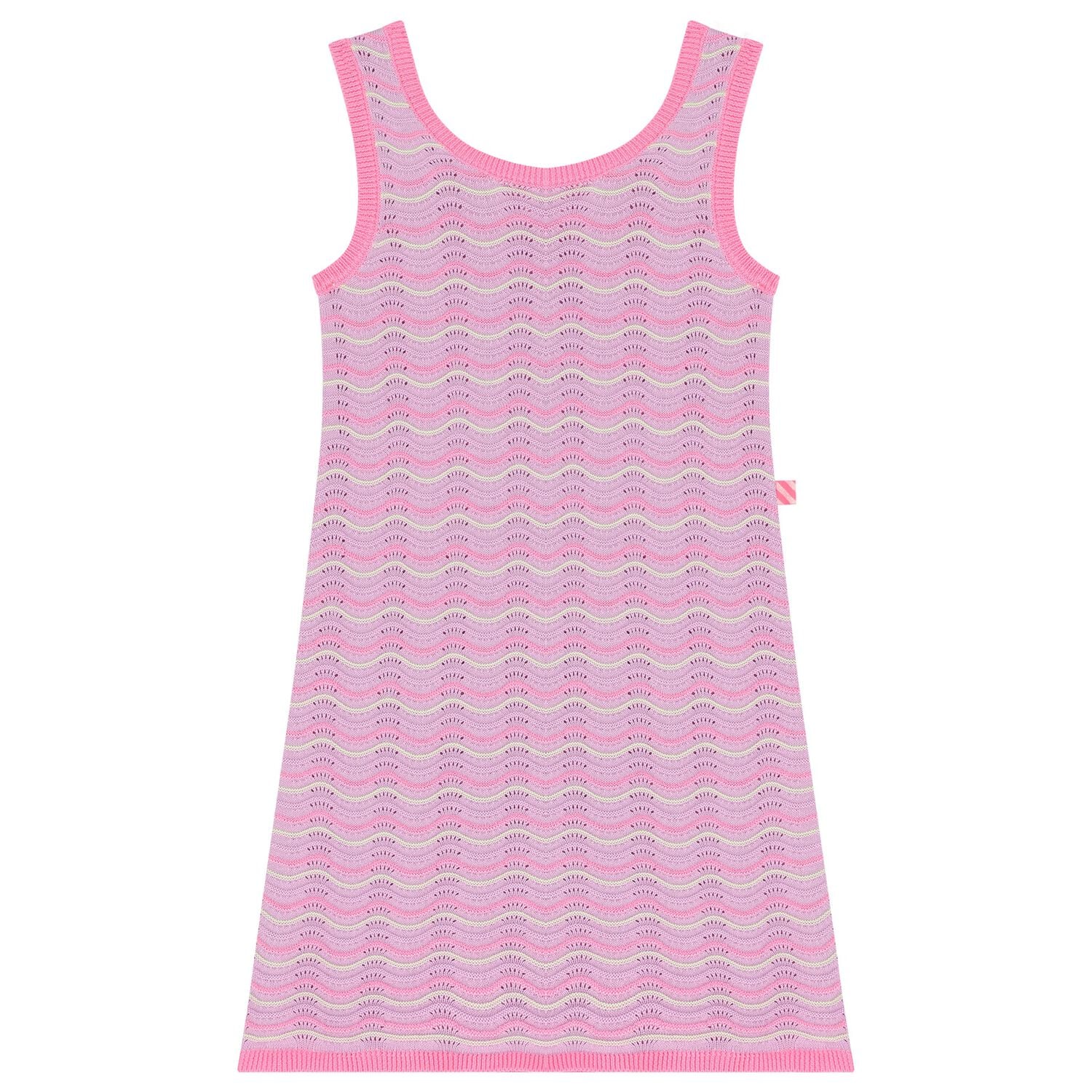 Girls Pink & Purple Crochet Dress, 1, hi-res