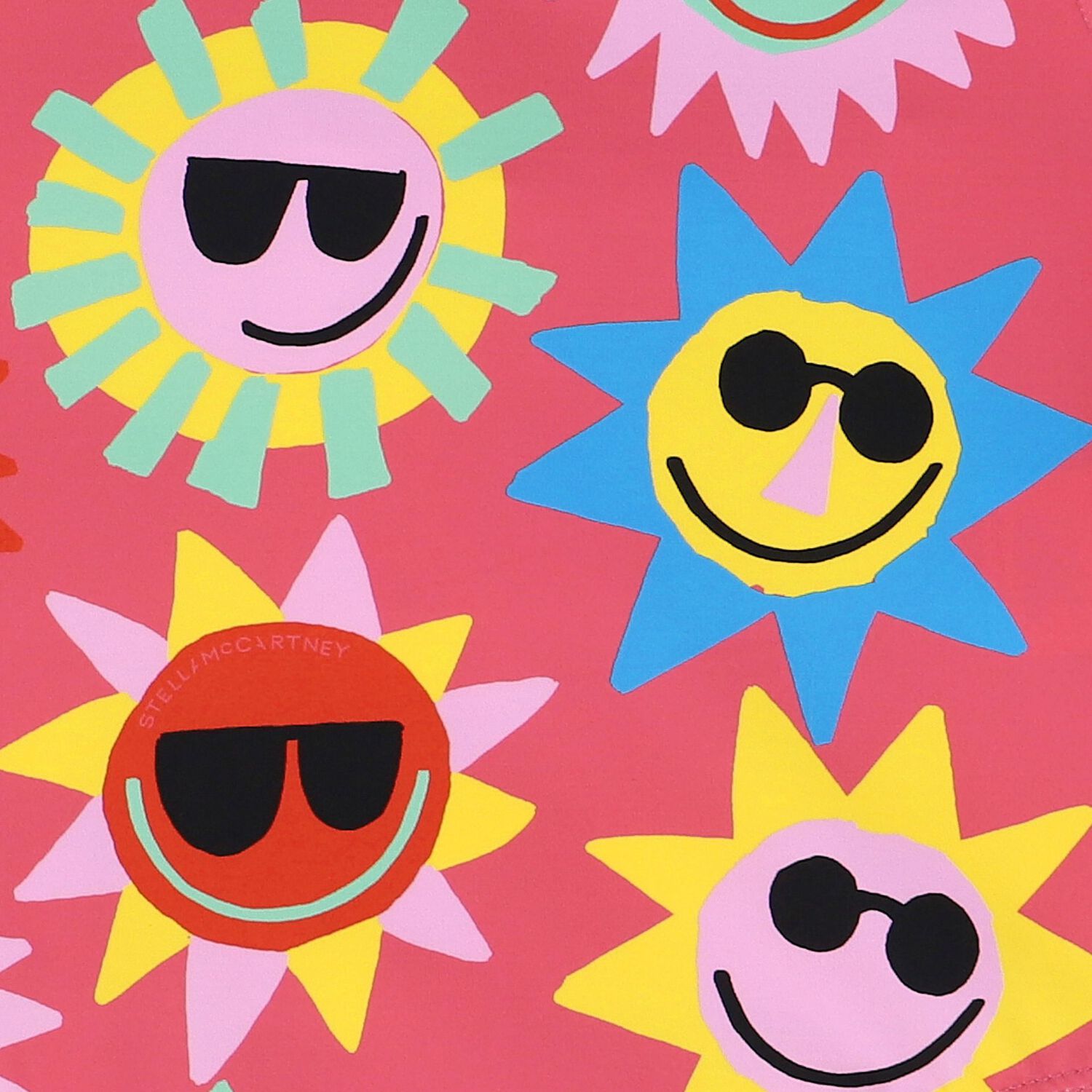 Girls Pink Sun Swimsuit, 1, hi-res