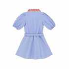 فستان بناتي مخطط باللون الازرق, 1, hi-res