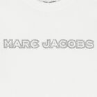 توب بنات بأكمام بالشعار باللون الأبيض  , 2, hi-res