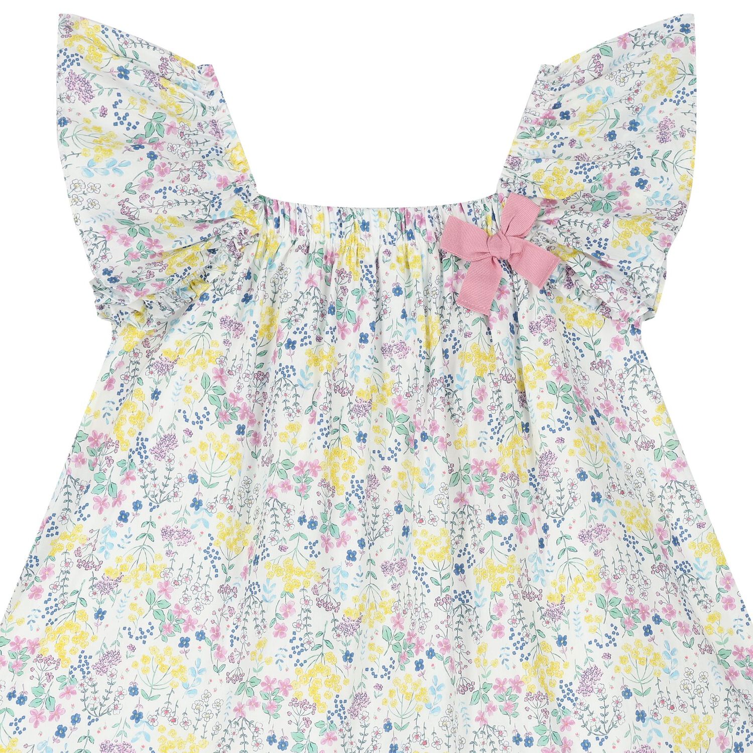 Girls Ivory Floral Dress, 1, hi-res image number null