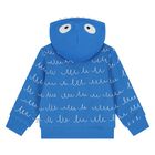 Younger Boys Blue Yeti Hooded Zip Up Top, 1, hi-res