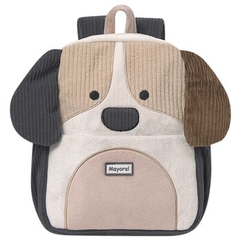 Younger Black, Beige & Ivory Dog Backpack
