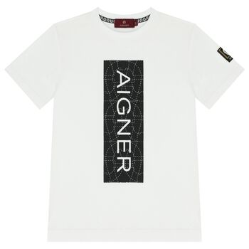 Boys White Logo T-Shirt