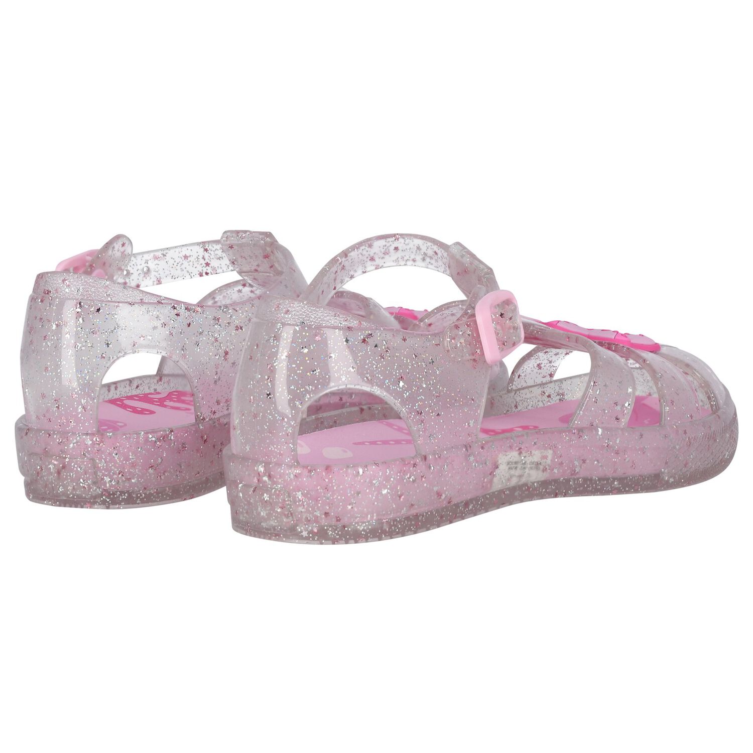 Girls Pink Jelly Sandals, 1, hi-res image number null