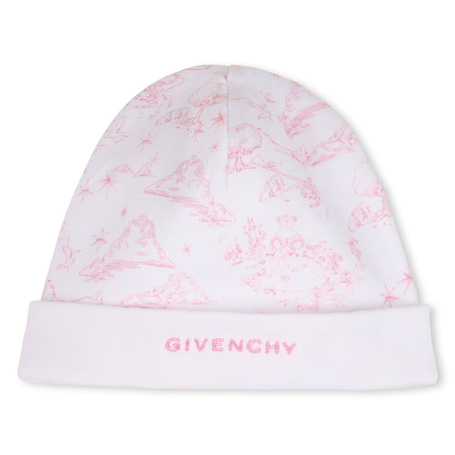 Baby Girls White & Pink Toile de Jouy Babygrow Gift Set, 1, hi-res