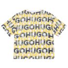 Boys White Monogram Logo T-Shirt, 2, hi-res