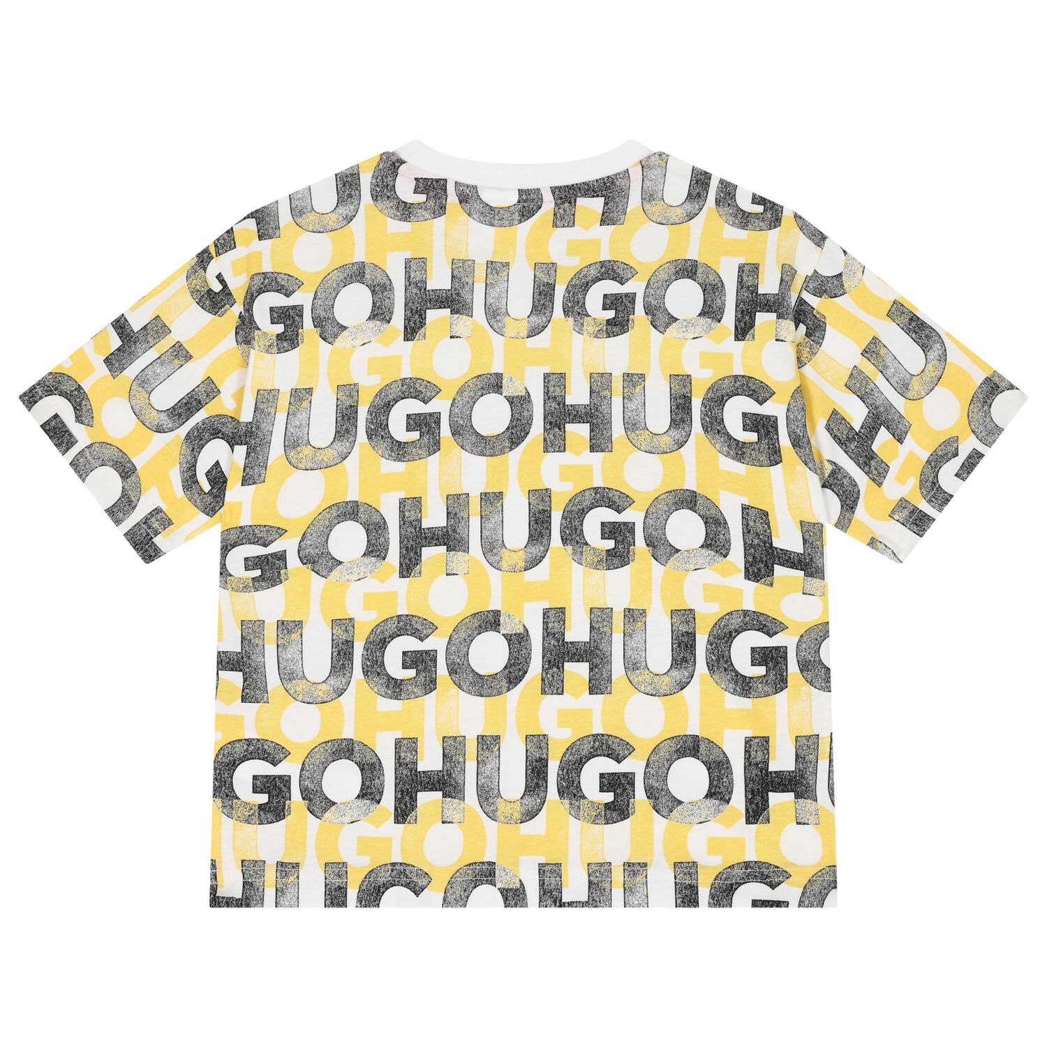 Boys White Monogram Logo T-Shirt, 2, hi-res image number null