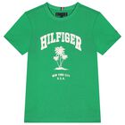 Boys Green Logo T-Shirts, 1, hi-res