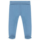 طقم مكون من 4 قطع باللون الأبيض والأزرق للبنات, 3, hi-res