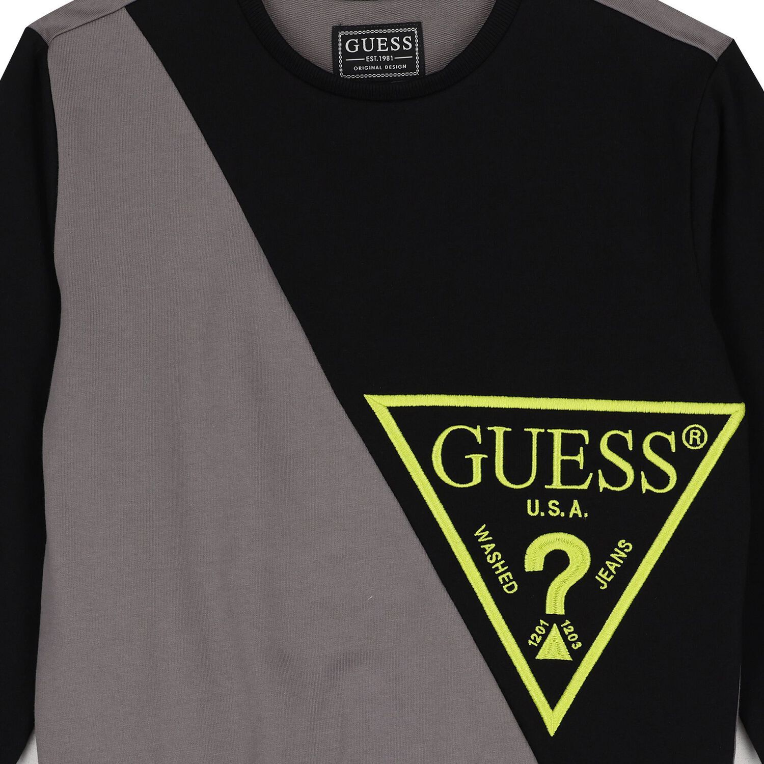 Boys Black & Grey Logo Sweatshirt, 1, hi-res image number null