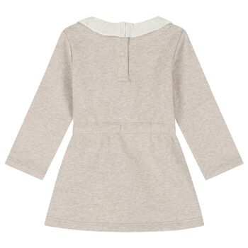 Baby Girls Beige Logo Dress