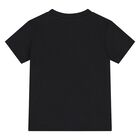 طقم شورت بنات بشعار الدب تيدي باللون الأسود والرمادي , 5, hi-res