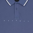Boys Blue Logo Polo Shirt, 1, hi-res