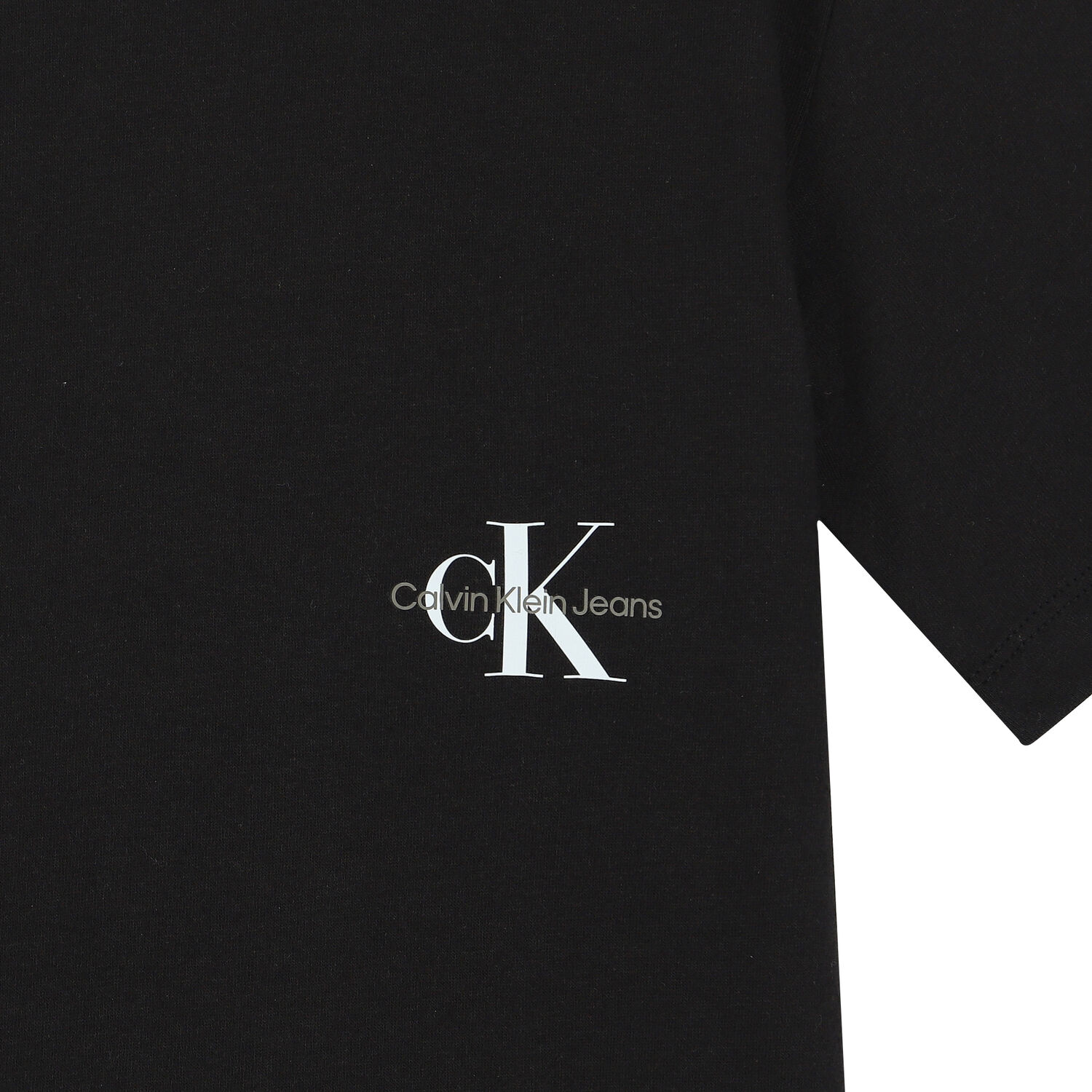 تيشيرت أولاد بالشعار باللون الأسود والبيج, 1, hi-res