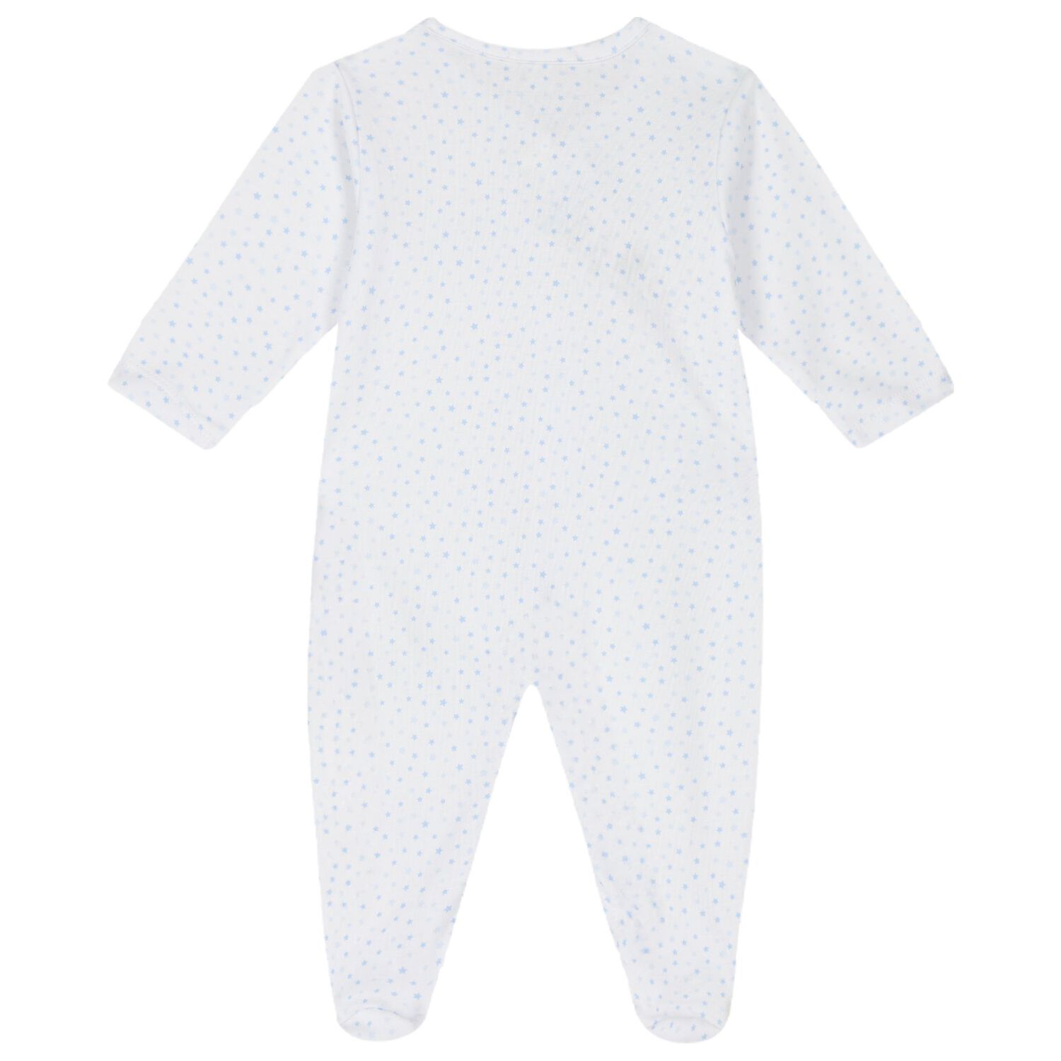 Baby Boys Blue & White Sheep Babygrow, 1, hi-res