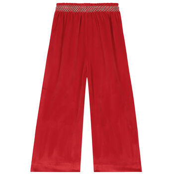 Girls Red Trousers