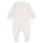 Baby Girls White & Pink Toile de Jouy Babygrow Gift Set, 1, hi-res