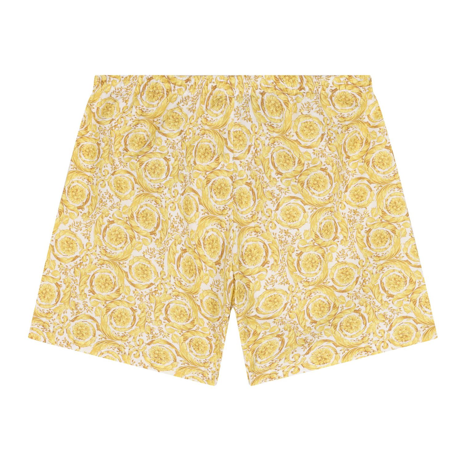 Ivory & Gold Logo Baby Shorts Set, 1, hi-res