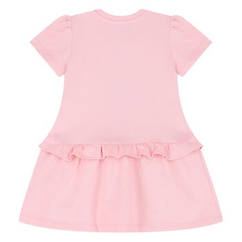 Younger Girls Pink Teddy Bear Dress