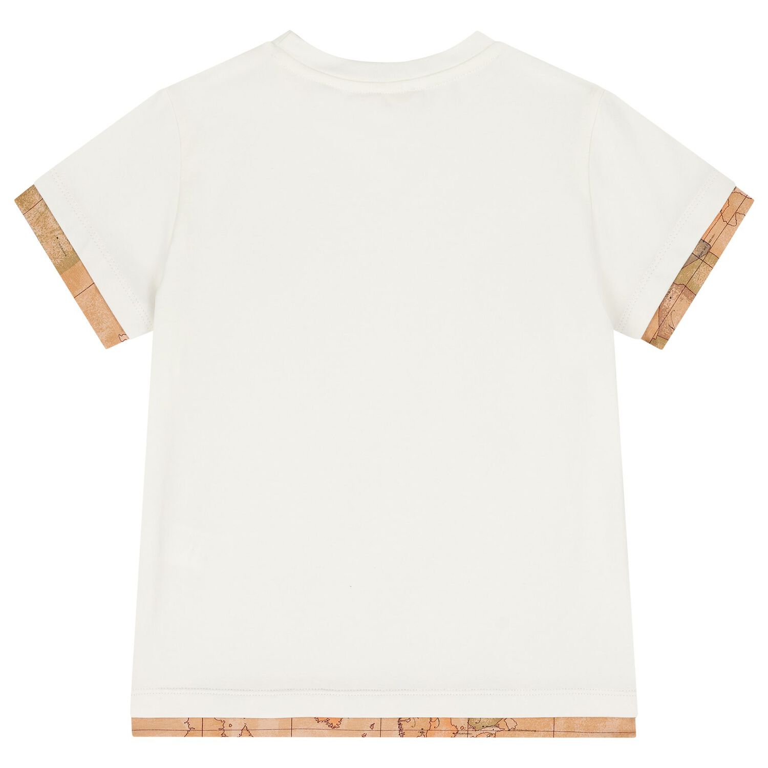 Boys Ivory Geo Map Logo T-Shirt, 2, hi-res