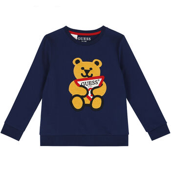 Boys Navy Teddy Logo Sweatshirt