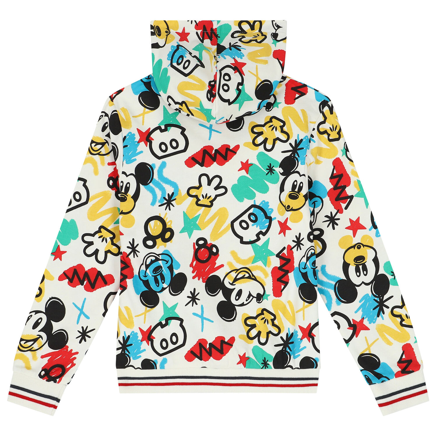 توب هودي بطبعة ميكي ماوس باللون العاجي, 1, hi-res