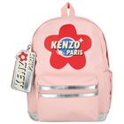Girls Pink Logo Backpack, 1, hi-res