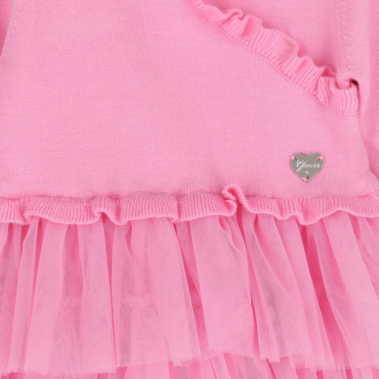 Baby Girls Pink Tulle Dress Set, 1, hi-res