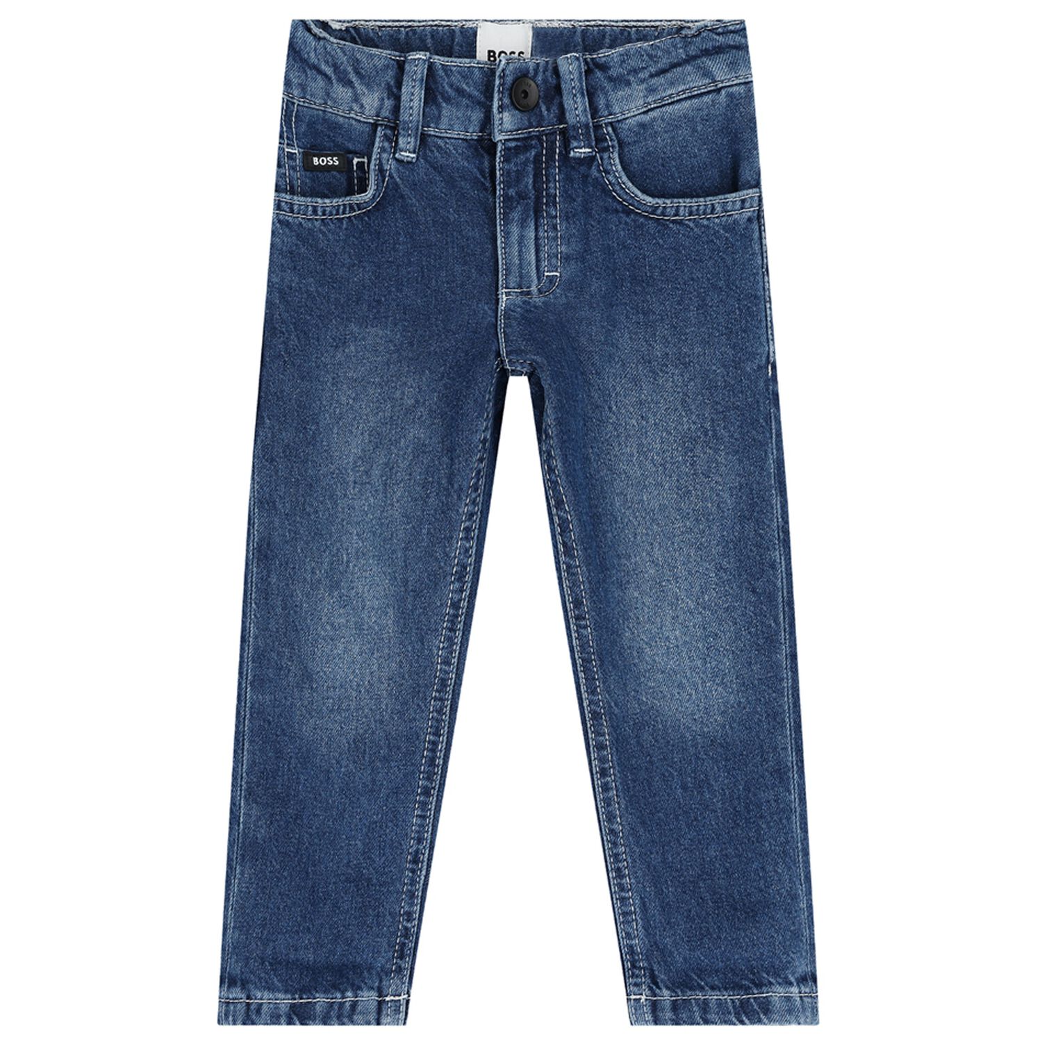 Younger Boys Blue Denim Jeans, 1, hi-res image number null