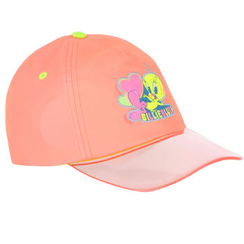 Girls Coral Tweety Bird Cap