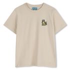 Beige Tiger Logo T-Shirt, 1, hi-res