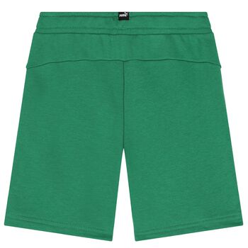 Boys Green Logo Shorts