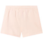Girls Pink Logo Shorts, 1, hi-res