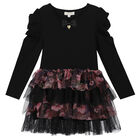 فستان تول باللون الأسود, 1, hi-res