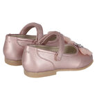 Younger Girls Pink Bow Ballerina Shoes, 4, hi-res