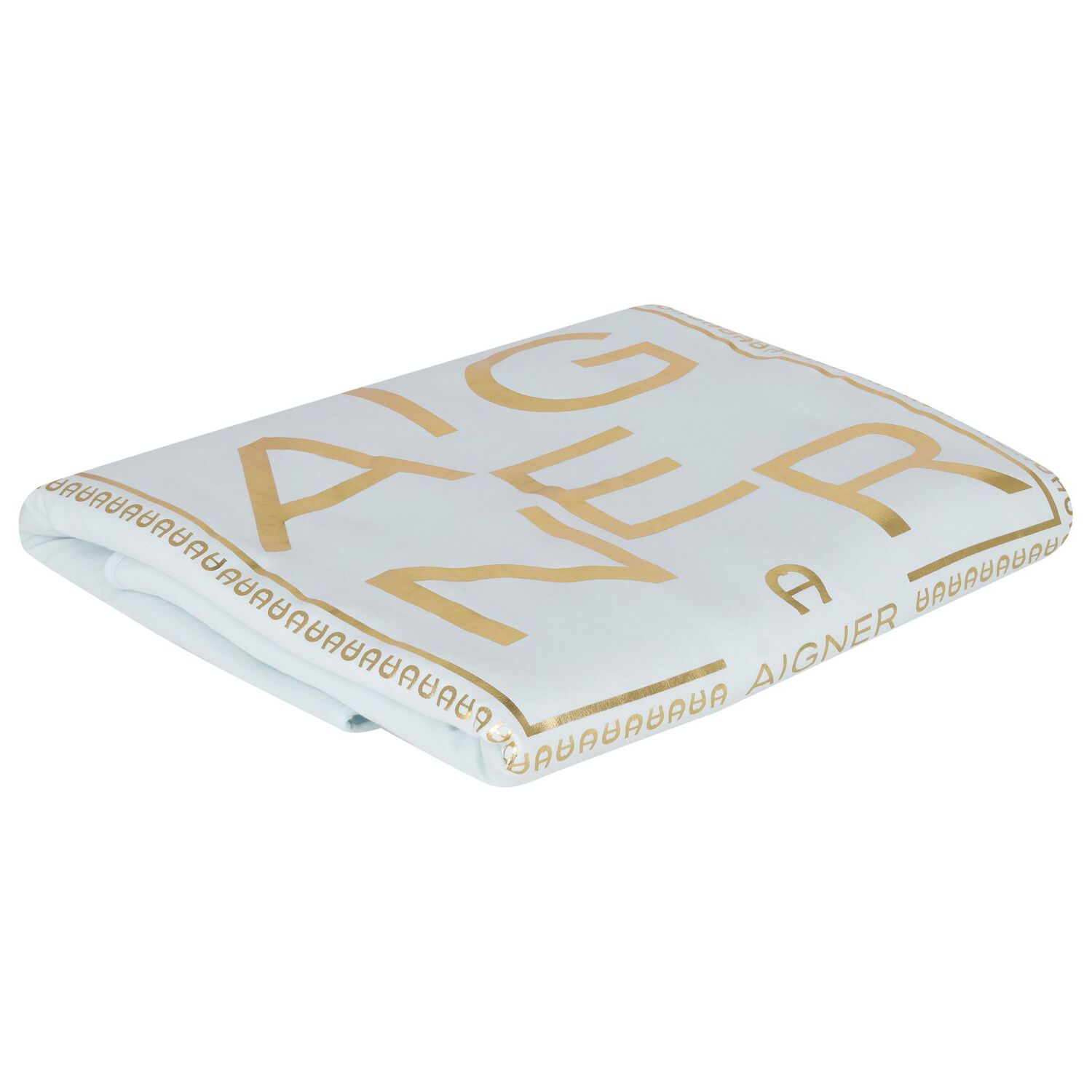 بطانية أولاد بالشعار باللون الأزرق والذهبي للأطفال, 2, hi-res