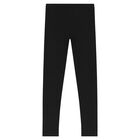 Girls Black Logo Leggings, 1, hi-res